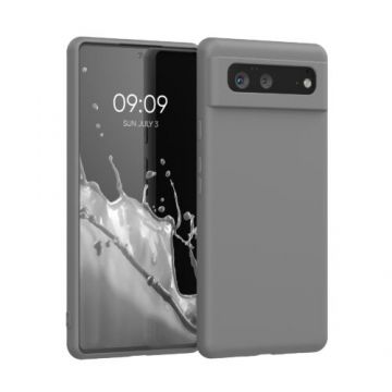 Husa pentru Google Pixel 6, Silicon, Gri, 55865.155, Kwmobile