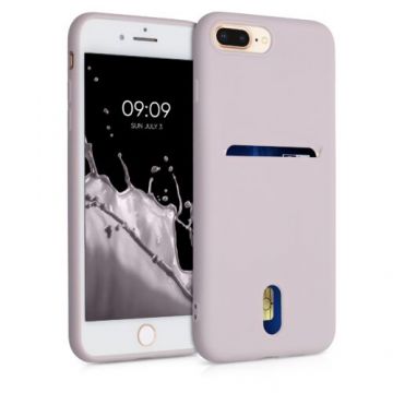 Husa pentru iPhone 8 Plus/iPhone 7 Plus, Silicon, Roz, 49102.109