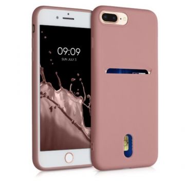 Husa pentru iPhone 8 Plus/iPhone 7 Plus, Silicon, Roz, 49102.193