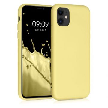 Husa pentru iPhone X/iPhone XS, Silicon, Galben, 49982.216