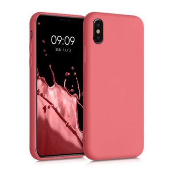 Husa pentru iPhone X/iPhone XS, Silicon, Roz, 49982.219