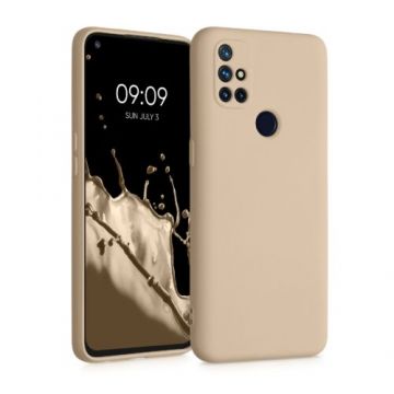 Husa pentru OnePlus Nord N10 5G, Silicon, Crem, 55344.10