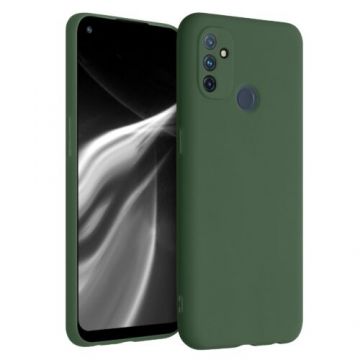 Husa pentru OnePlus Nord N100, Silicon, Verde, 53823.80