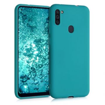 Husa pentru Samsung Galaxy M11, Silicon, Verde, 53598.57