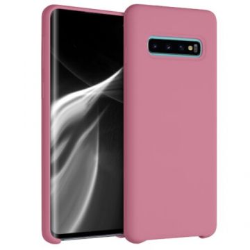 Husa pentru Samsung Galaxy S10, Silicon, Roz, 47732.212