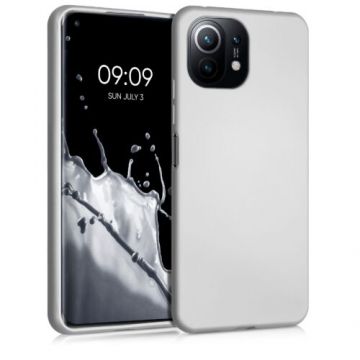 Husa pentru Xiaomi Mi 11 Lite 5G, Silicon, Silver, 54727.67
