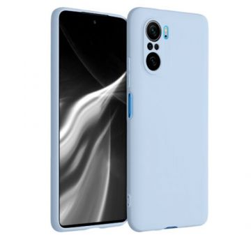 Husa pentru Xiaomi Poco F3, Silicon, Albastru, 54657.58
