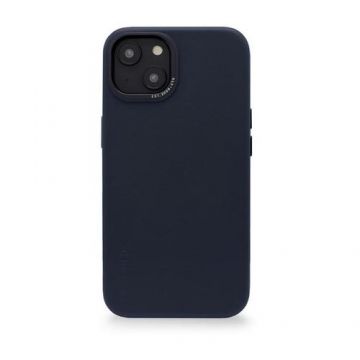 Carcasa din piele naturala Decoded BackCover MagSafe compatibila cu iPhone 14 Plus, Albastru