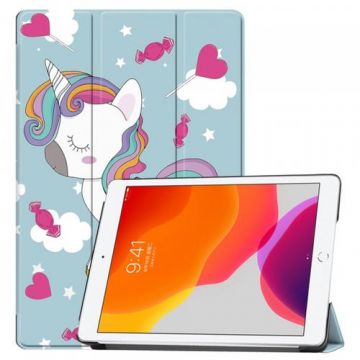 Husa pentru Apple iPad 10.2 (2021) / 10.2 (2020) / 10.2 (2019) Techsuit FoldPro Unicorn (Multicolor)