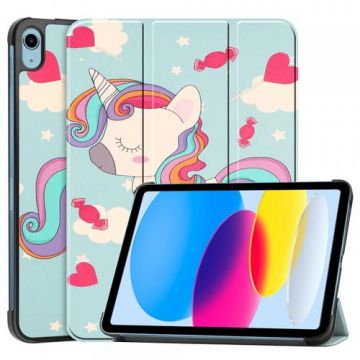 Husa pentru Apple iPad (2025) / (2022) Techsuit FoldPro Unicorn (Multicolor)