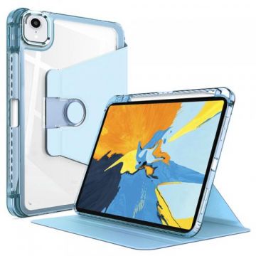 Husa pentru Apple iPad Pro 11 (2022) / Pro 11 (2021) / Pro 11 (2020) / Pro 11 (2018) Techsuit Crystal Vision (Albastru/Transparent)
