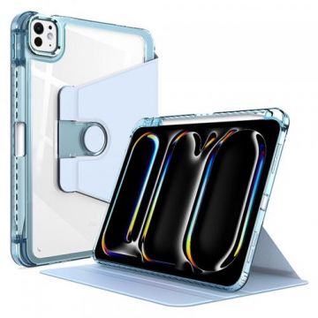 Husa pentru Apple iPad Pro 11 (2024) Techsuit Crystal Vision (Albastru/Transparent)