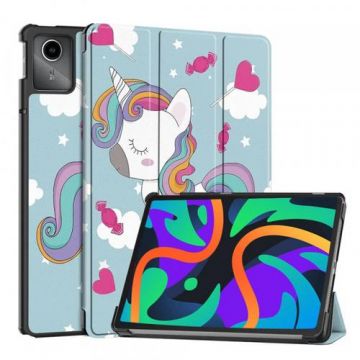 Husa pentru Lenovo Tab M11, Techsuit, FoldPro Unicorn (Multicolor)