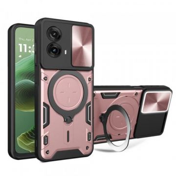 Husa pentru Motorola Moto G35, Techsuit, CamGuard Pro, Roz Aurie