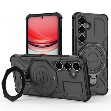 Husa pentru Samsung Galaxy S25 S931, Techsuit Carbon Shield Pro (Negru)
