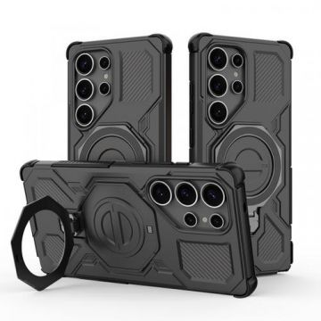 Husa pentru Samsung Galaxy S25 Ultra S938 Techsuit Carbon Shield Pro (Negru)