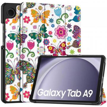 Husa pentru Samsung Galaxy Tab A9 Techsuit FoldPro Butterfly (Multicolor)