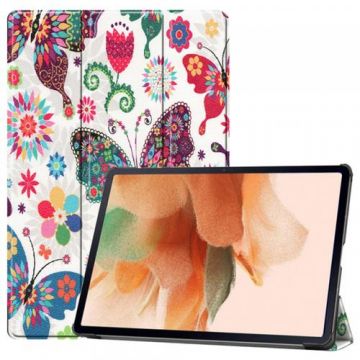 Husa pentru Samsung Galaxy Tab S8+ / Tab S7 FE / Tab S7+ Techsuit FoldPro Butterfly (Multicolor)