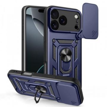 Husa Techsuit CamShield pentru Apple iPhone 17 Pro Max, Albastru
