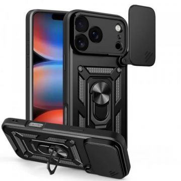 Husa Techsuit CamShield pentru Apple iPhone 17 Pro, Neagra
