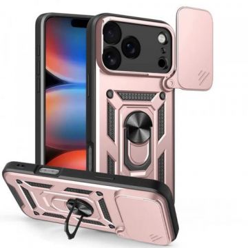 Husa Techsuit CamShield pentru Apple iPhone 17 Pro, Roz