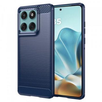 Husa Techsuit Carbon pentru Motorola Edge 60 Fusion / Edge 60, Albastru
