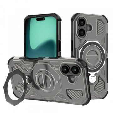 Husa Techsuit Carbon Shield Pro pentru Apple iPhone 17, Neagra