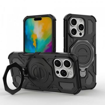 Husa Techsuit Carbon Shield Pro pentru Apple iPhone 17 Pro, Neagra
