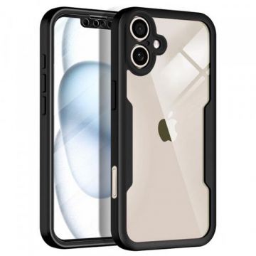 Husa Techsuit ColorVerse 360 pentru Apple iPhone 17, Neagra