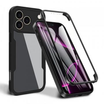 Husa Techsuit ColorVerse 360 pentru Apple iPhone 17 Pro Max, Neagra