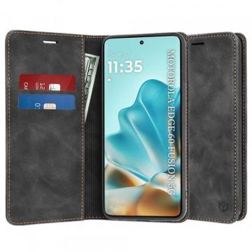 Husa Techsuit Confy pentru Motorola Edge 60 Fusion / Edge 60, Neagra