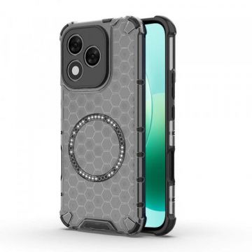 Husa Techsuit HoneyComb Shield MagSafe pentru Honor 400 Lite, Neagra