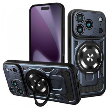 Husa Techsuit RuggedCam pentru Apple iPhone 17 Pro, Albastru