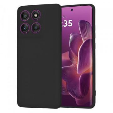 Husa Techsuit SoftFlex pentru Motorola Edge 60 Pro, Neagra