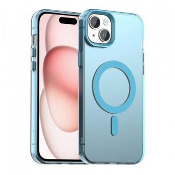 Husa MagSafe pentru Apple iPhone 15, Techsuit, CandyCase, Albastra