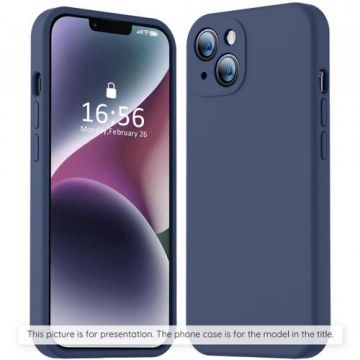 Husa MagSafe pentru Apple iPhone 17, Techsuit, SoftFlex, Bleumarin