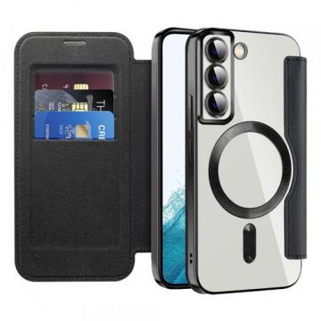 Husa MagSafe pentru Samsung Galaxy S22 5G S901 Techsuit SmartMag Book (Negru)
