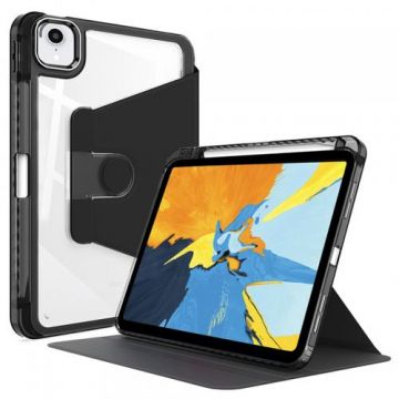 Husa pentru Apple iPad Pro 11 (2022) / Pro 11 (2021) / Pro 11 (2020) / Pro 11 (2018) Techsuit Crystal Vision (Transparent/Negru)
