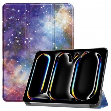 Husa pentru Apple iPad Pro 13 (2024) Techsuit FoldPro Galaxy (Multicolor)