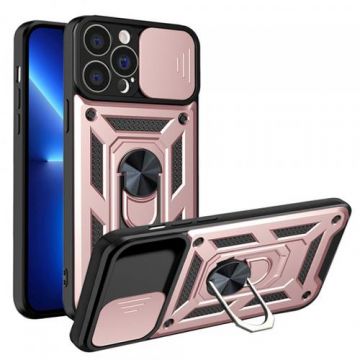 Husa pentru Apple iPhone 13 Pro, Techsuit, CamShield, Roz