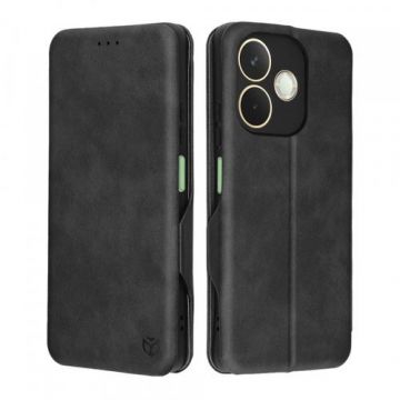 Husa pentru Oppo A5 Pro 4G / A5 Pro, Techsuit, Safe Wallet Plus, Neagra