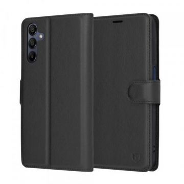 Husa pentru Samsung Galaxy A15 5G A156 / A15 A155, Techsuit, Leather Folio, Neagra