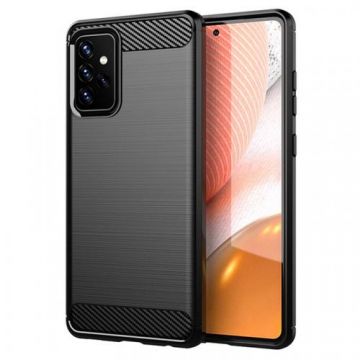Husa pentru Samsung Galaxy A72 A725 / A72 5G A726, Techsuit, Carbon, Neagra