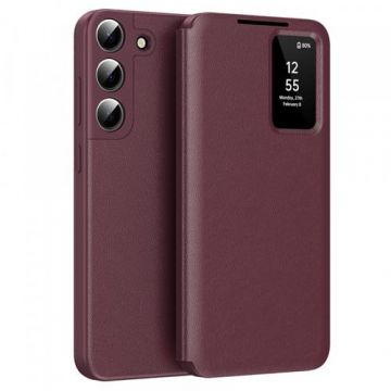 Husa pentru Samsung Galaxy S22 5G S901 Techsuit SmartView (Visiniu)