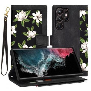 Husa pentru Samsung Galaxy S22 Ultra 5G S908, Techsuit, FlipCraft (Negru)