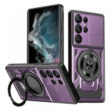 Husa pentru Samsung Galaxy S22 Ultra 5G S908, Techsuit, RuggedCam (Mov)