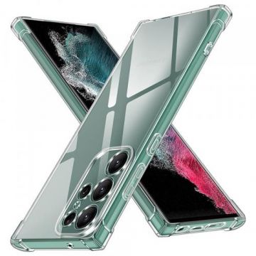 Husa pentru Samsung Galaxy S22 Ultra 5G S908, Techsuit, Shockproof Clear (Transparent)