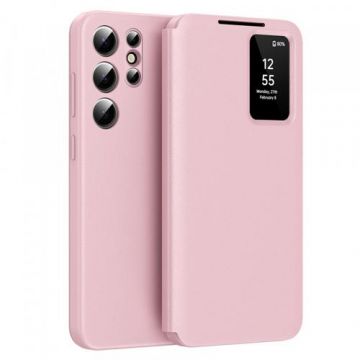 Husa pentru Samsung Galaxy S24 Ultra S928 Techsuit SmartView (Roz)