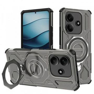 Husa pentru Xiaomi Redmi Note 14 5G Techsuit Carbon Shield Pro (Gri)