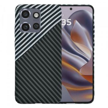 Husa Techsuit Carbonite FiberShell pentru Motorola Edge 50 Neo, Gri